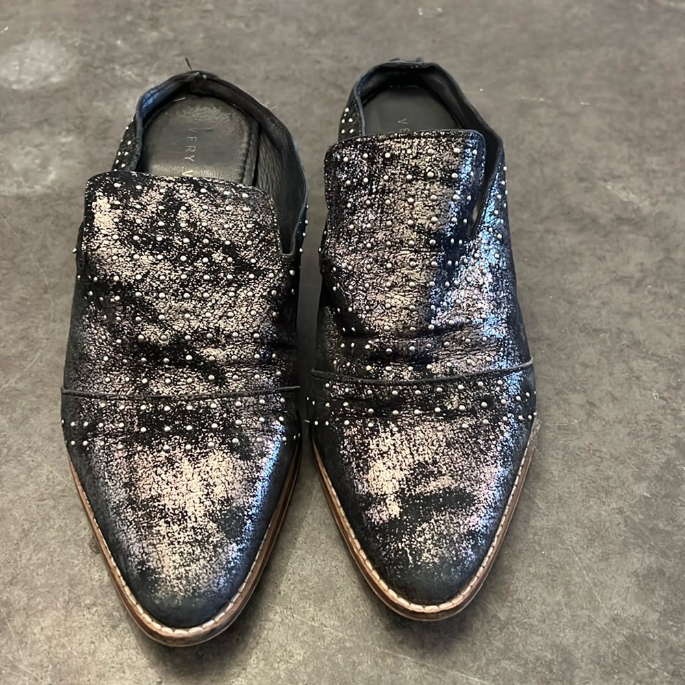Studded Black Mules Size 7 - Very Volatile